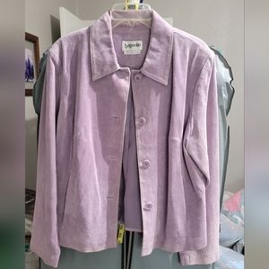Bagatelle Lavender Leather Jacket - Ex Large